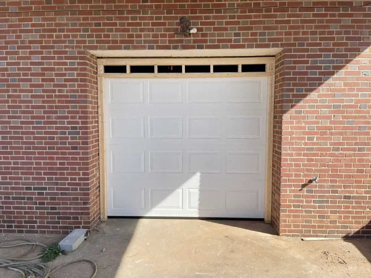 Fresh garage door installation on the west side of Winston-Salem NC